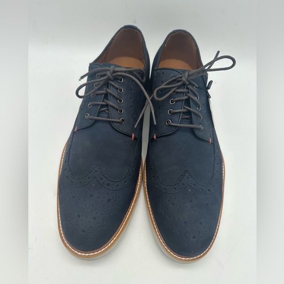 BRAND NEW Blake Mckay Carson Suede Oxfords Men's Size 10 M Blue - Picture 3 of 8